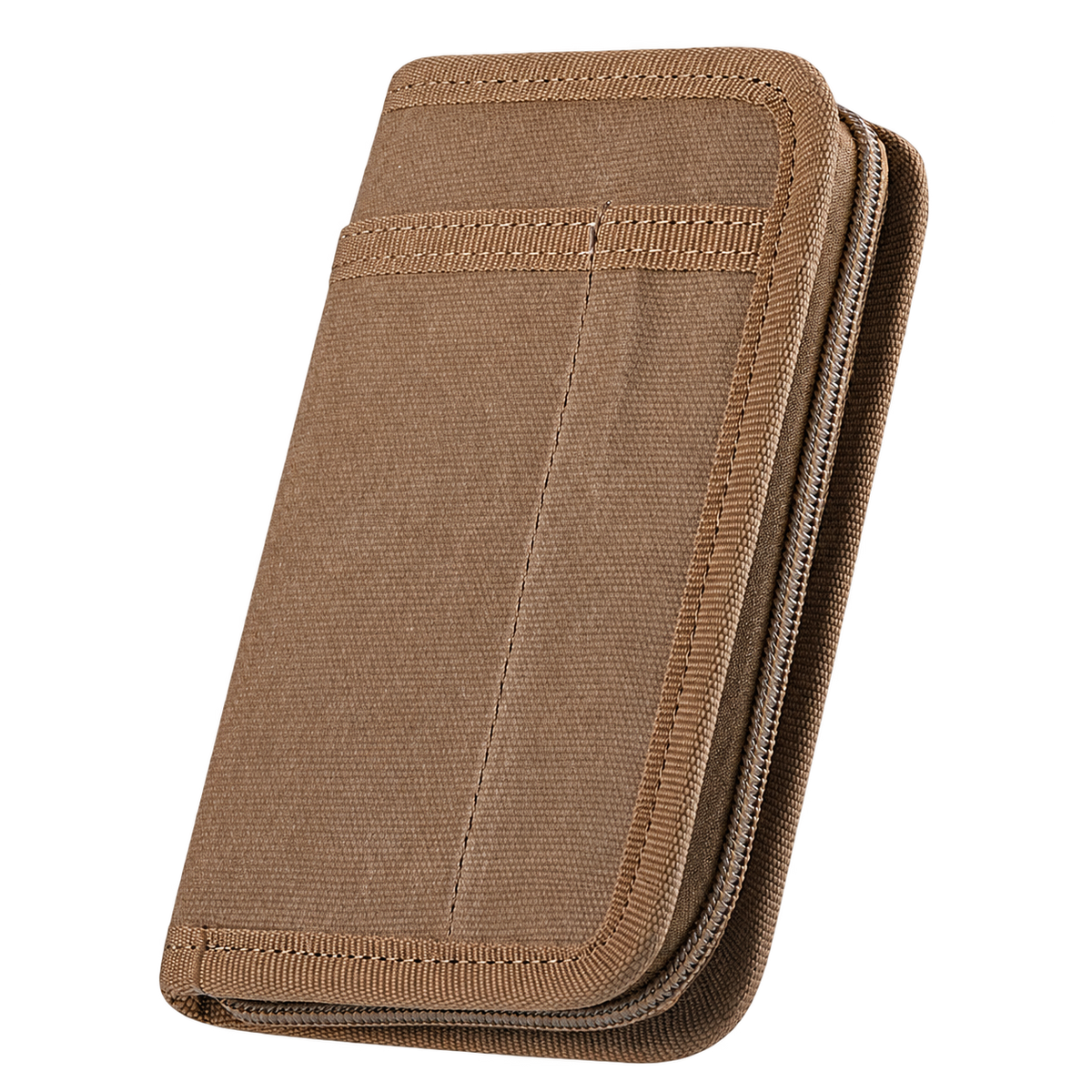 Brown canvas Fieldwork cover isolated for an animated product presentation