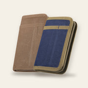 Fieldwork covers in brown and blue